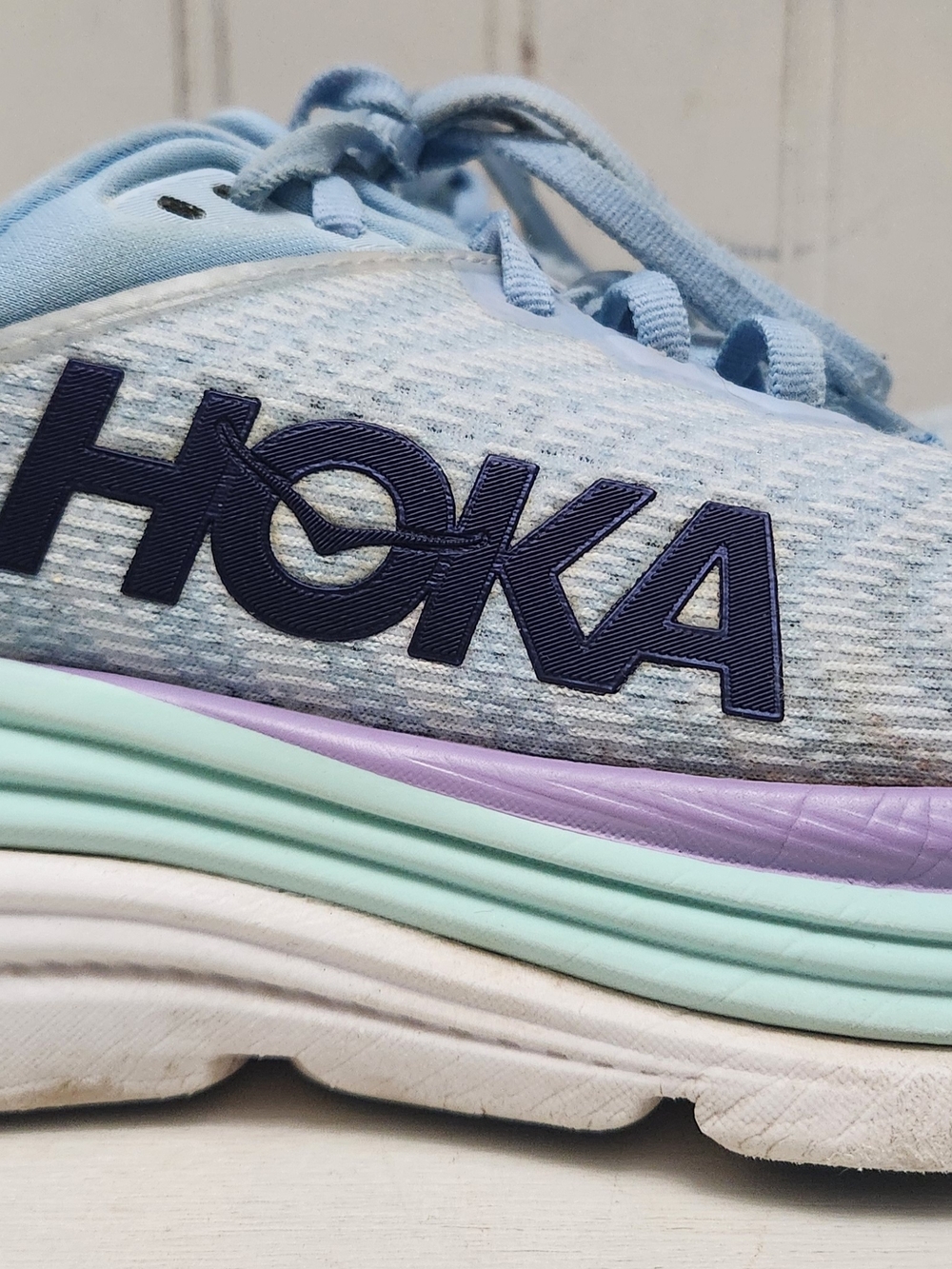 Hoka Gaviota 5 -Women's Size 7 Blue Walking Running Athletic Shoe